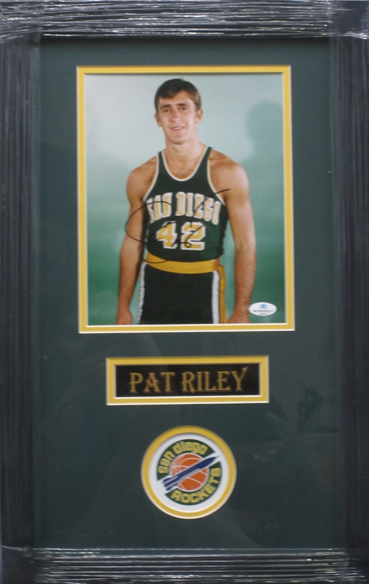 San Diego Rockets Pat Riley Hand Signed Autographed 8x10 Photo Framed ...