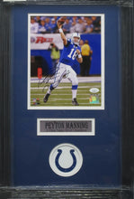 Load image into Gallery viewer, Indianapolis Colts Peyton Manning Signed 8x10 Photo Framed &amp; Matted with JSA COA