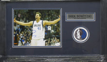 Load image into Gallery viewer, Dallas Mavericks Dirk Nowitzki Signed 8x10 Photo Framed &amp; Matted with JSA COA