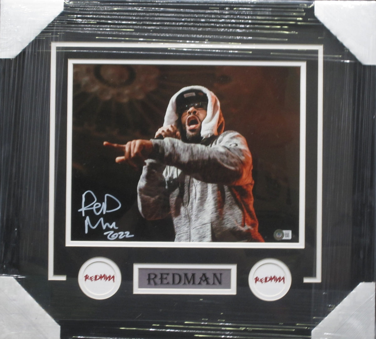 American Rapper Redman Hand Signed Autographed 11x14 Photo Framed & Matted with BECKETT COA