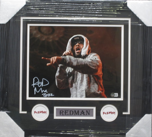 American Rapper Redman Hand Signed Autographed 11x14 Photo Framed & Matted with BECKETT COA