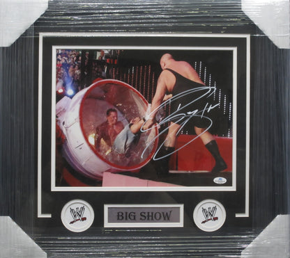 American Professional Wrestler Paul "Big Show" Wight Hand Signed Autographed 11x14 Photo Framed & Matted with COA