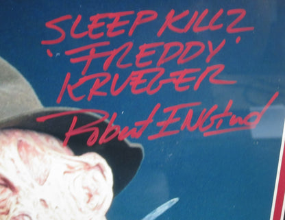 A Nightmare on Elm Street "Freddy Krueger" Robert England Signed 11x14 Photo with SLEEP KILLZ & 'FREDDY KRUEGER" Inscriptions Custom Framed & Matted with BECKETT COA