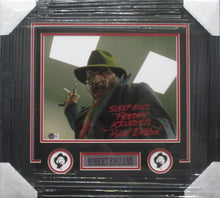 Load image into Gallery viewer, A Nightmare on Elm Street &quot;Freddy Krueger&quot; Robert England Signed 11x14 Photo with SLEEP KILLZ &amp; &#39;FREDDY KRUEGER&#39; Inscriptions Framed &amp; Matted with BECKETT COA