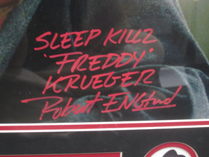 A Nightmare on Elm Street "Freddy Krueger" Robert England Signed 11x14 Photo with SLEEP KILLZ & 'FREDDY KRUEGER' Inscriptions Framed & Matted with BECKETT COA
