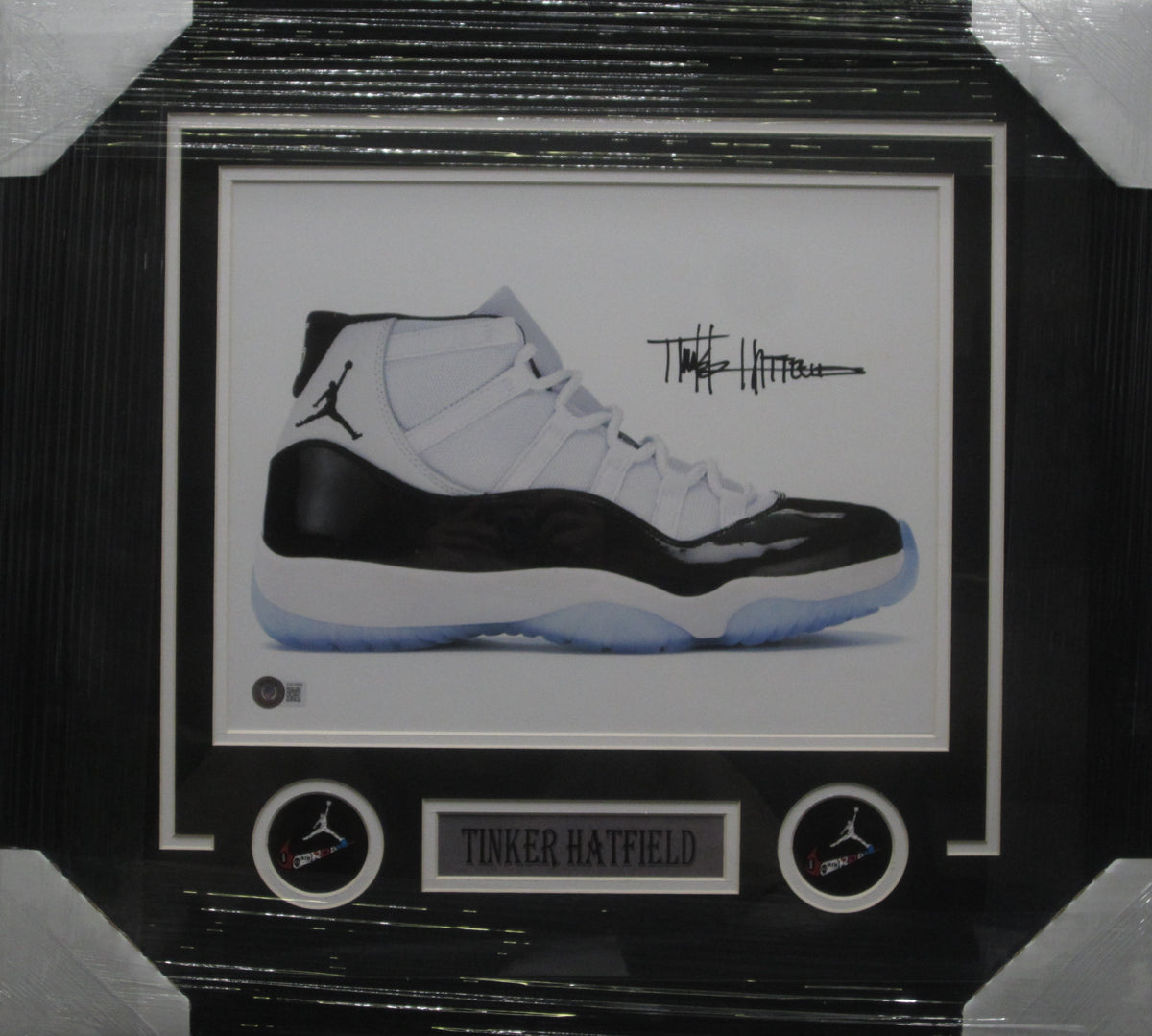 Air Jordan Designer Tinker Hatfield Hand Signed Autographed 11x14 Photo  Custom Framed & Matted with BECKETT COA