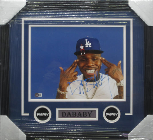 American Rapper DaBaby Hand Signed Autographed 11x14 Photo Custom Framed & Matted with BECKETT COA