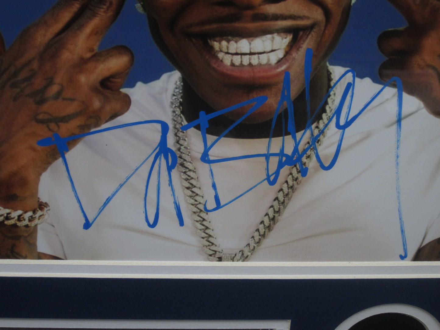 American Rapper DaBaby Hand Signed Autographed 11x14 Photo Custom Framed & Matted with BECKETT COA