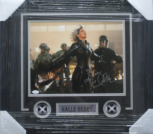 X-Men Movie Series "Storm" Halle Berry Signed 11x14 Photo Framed & Matted with JSA COA