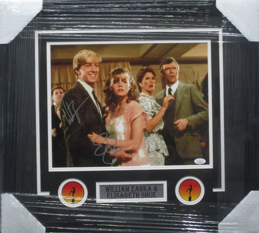 Karate Kid Movie Series "Johnny & Ali" William Zabka & Elizabeth Shue Dual Hand Signed Autographed 11x14 Photo Framed & Matted with JSA COA