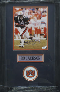 Auburn University Tigers Bo Jackson Signed 8x10 Photo Framed & Matted with COA