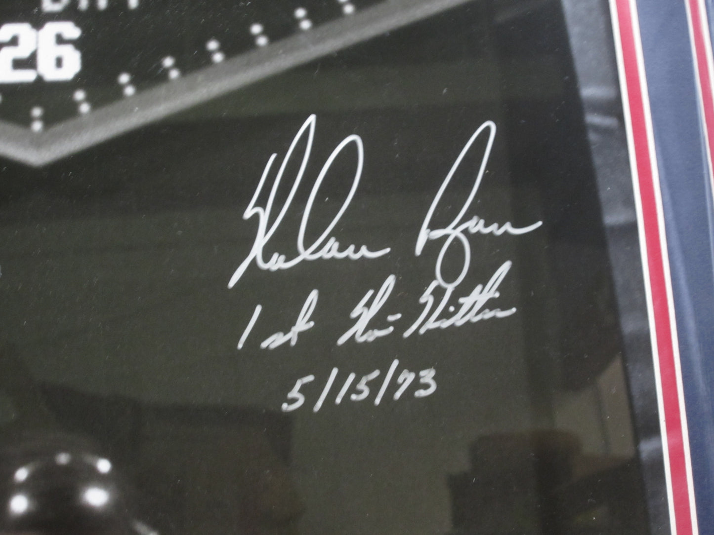 Houston Astros Nolan Ryan Hand Signed Autographed 16x20 Photo Framed & Matted with PLAYER COA