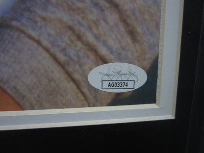 Karate Kid Movie Series "Ali & Daniel" Elizabeth Shue & Ralph Macchio Dual Hand Signed Autographed 11x14 Photo with Karate Kid Inscription Framed & Matted with JSA COA