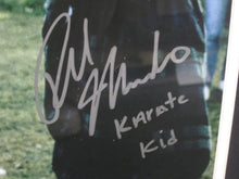 Load image into Gallery viewer, Karate Kid Movie Series &quot;Daniel &amp; Ali&quot; Ralph Macchio &amp; Elizabeth Shue Hand Signed Autographed 11x14 Photo with Karate Kid Inscription Framed &amp; Matted with JSA COA