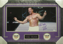 Load image into Gallery viewer, Canadian Professional Wrestler Val Venis Signed Panoramic Photo with Hello Ladies Inscription Framed &amp; Matted with COA
