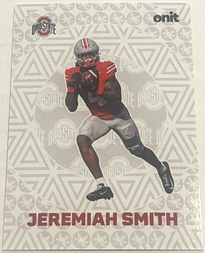 Pre-Sale Jeremiah Smith Hand Signed Autographed 2025 ONIT Athlete Ohio State Buckeyes White Fusion Card F-39
