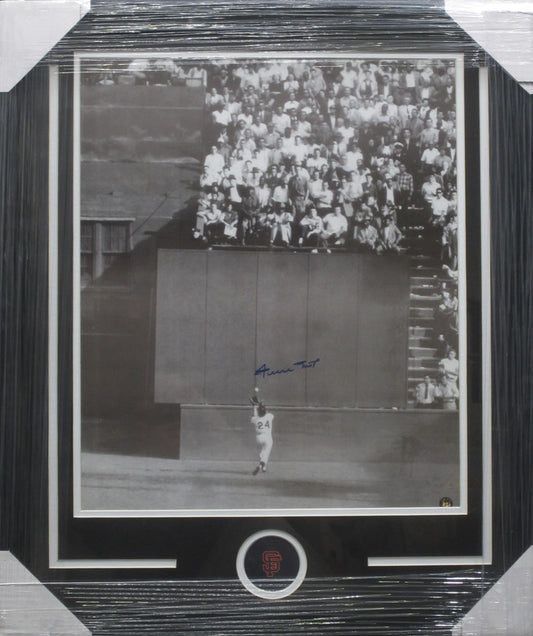 San Francisco Giants Willie Mays Hand Signed Autographed 16x20 Photo Custom Framed & Matted with COA