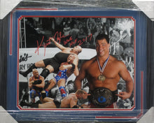 Load image into Gallery viewer, American Professional Wrestler Kurt Angle Hand Signed Autographed 16x20 Photo with WWE HOF 2017 Inscription Framed &amp; Matted with COA