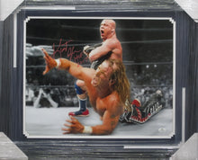 Load image into Gallery viewer, American Professional Wrestler Kurt Angle Signed 16x20 Photo with HOF 2017 Inscription Framed &amp; Matted with COA