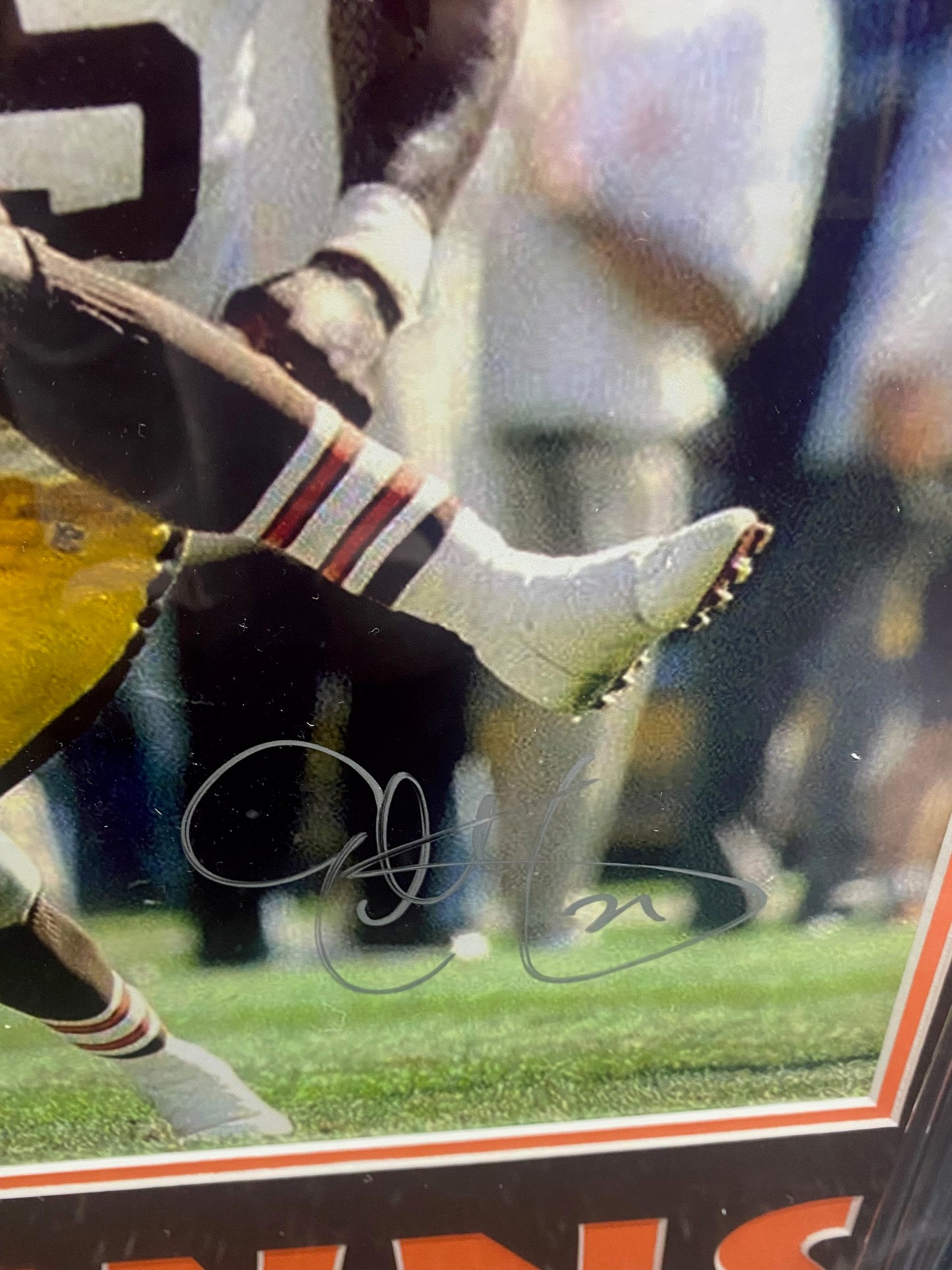 Cleveland Browns Eric Metcalf Hand Signed Autographed 16x20 Photo Framed & BROWNS Matted with JSA COA