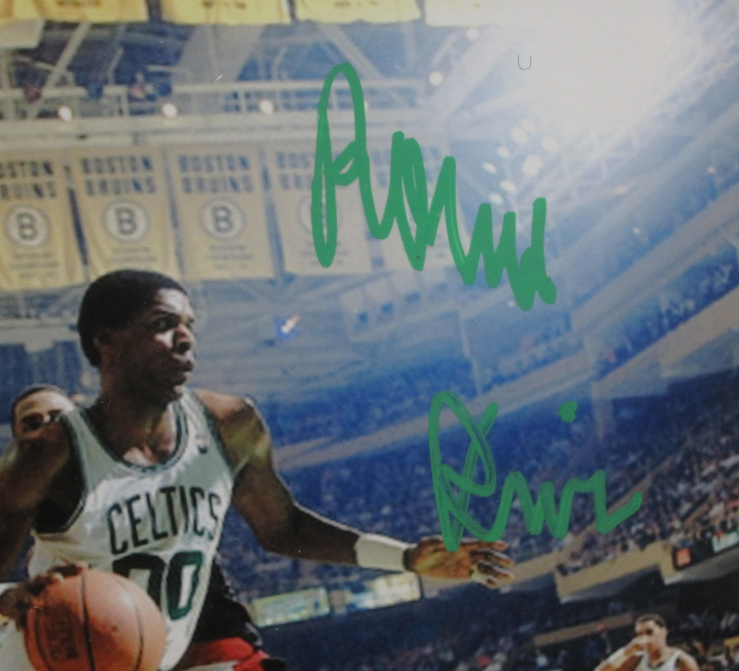 Boston Celtics Robert Parish Hand Signed Autographed 8x10 Photo Custom Framed & Matted with PSA COA