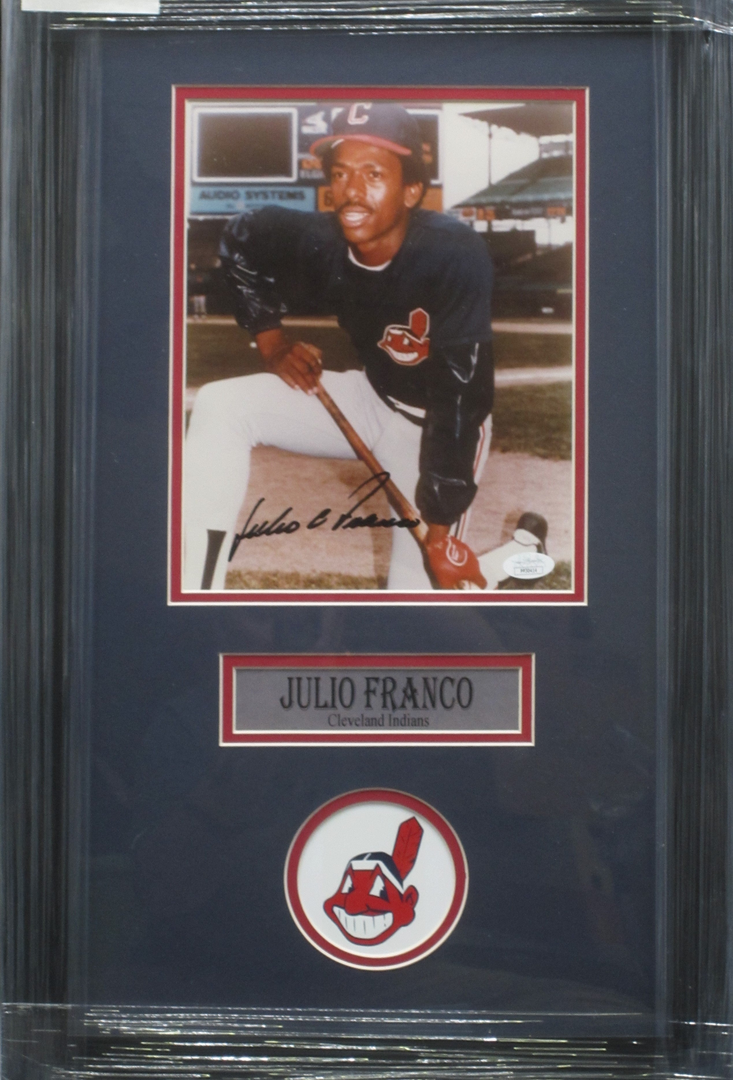 Cleveland Indians Julio Franco Hand Signed Autographed 8x10 Photo Fram ...