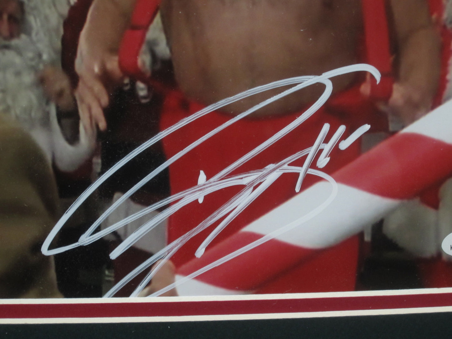 Jingle All the Way "Huge Santa" Paul Wight Hand Signed Autographed 8x10 Photo Framed & Matted with COA