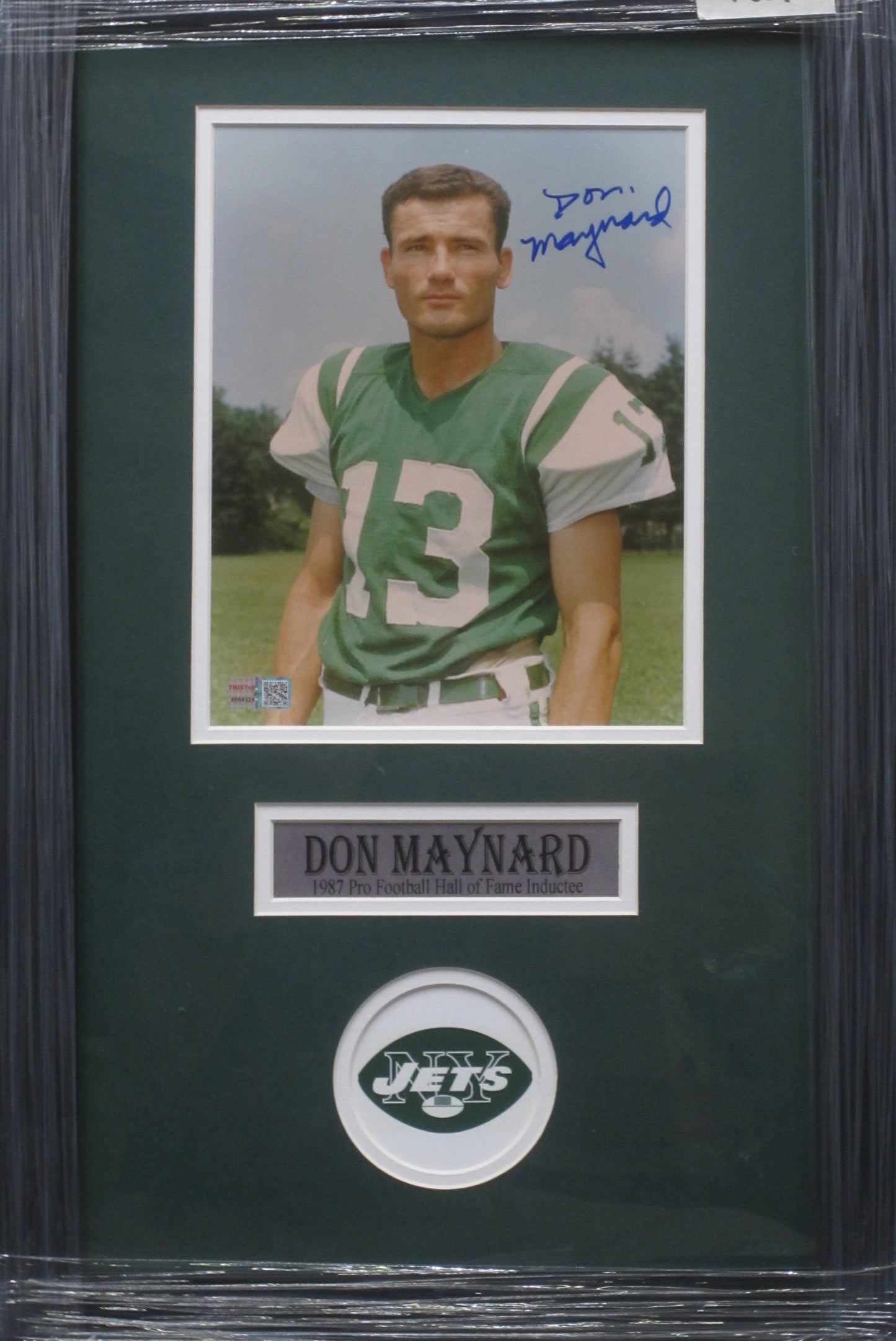 New York Jets Don Maynard Hand Signed Autographed 8x10 Photo Custom Framed & Matted with COA