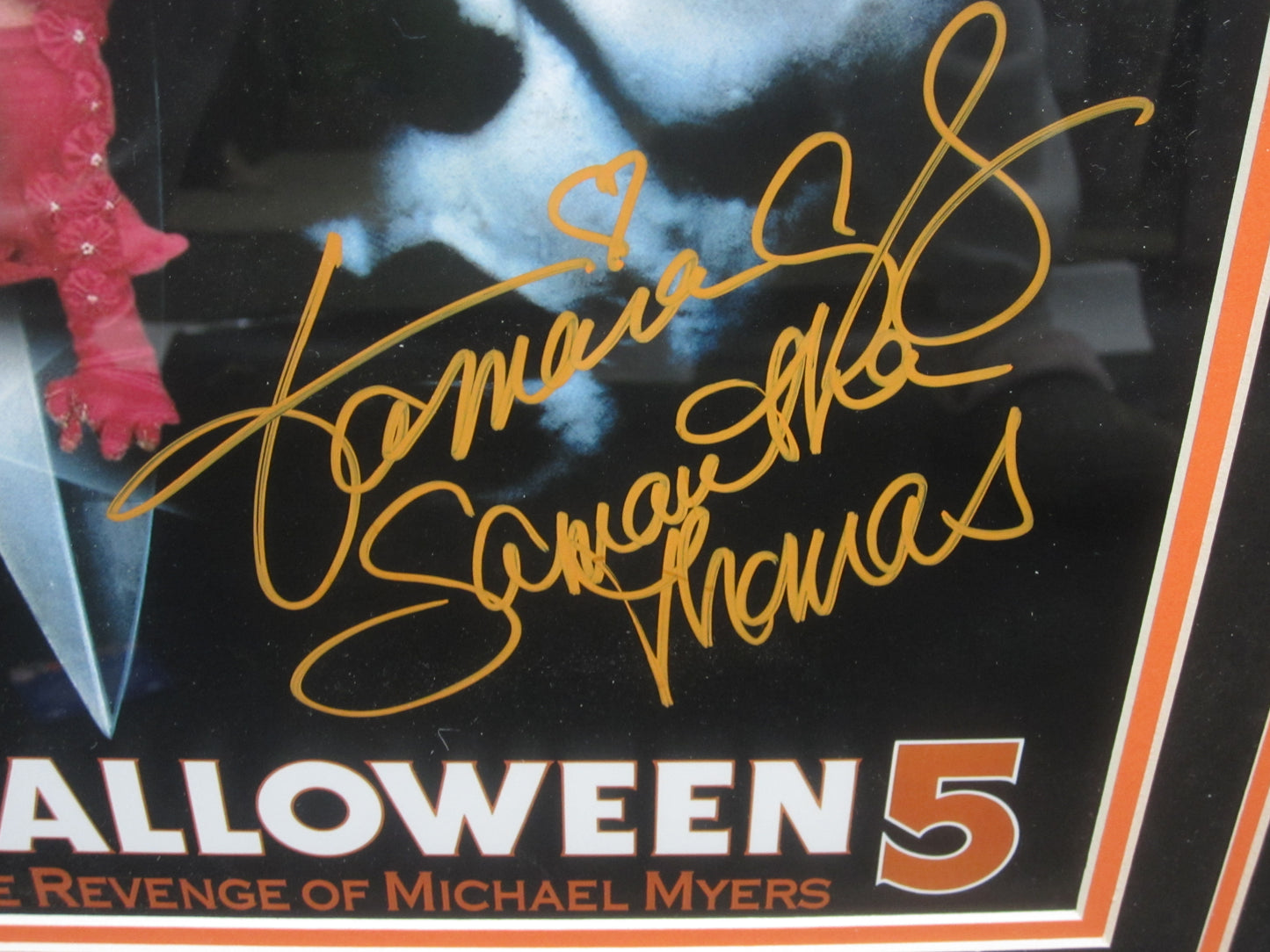 Halloween 5 "Samantha Thomas" Tamara Glynn Hand Signed Autographed 11x14 Photo Framed & Matted with COA