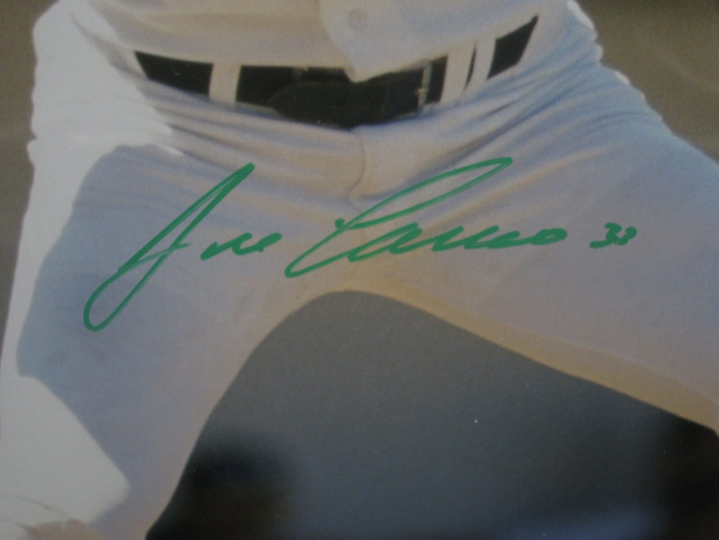 Oakland Athletics Jose Canseco Hand Signed Autographed 16x20 Photo Custom Framed & Matted with COA