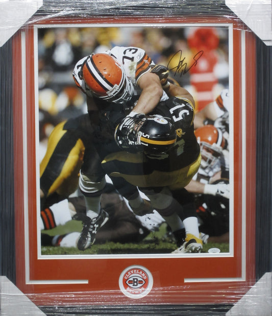 Cleveland Browns Joe Thomas Hand Signed Autographed 16x20 Photo Framed & Matted with JSA COA