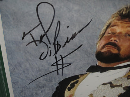 American Professional Wrestler "Million Dollar Man" Ted DiBiase  Hand Signed Autographed 16x20 Photo Framed & Matted with PSA COA