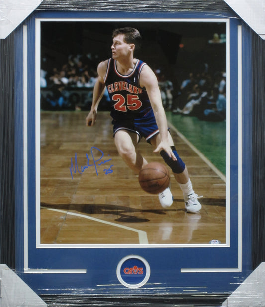 Cleveland Cavaliers Mark Price Hand Signed Autographed 16x20 Photo Framed & Matted with PSA COA