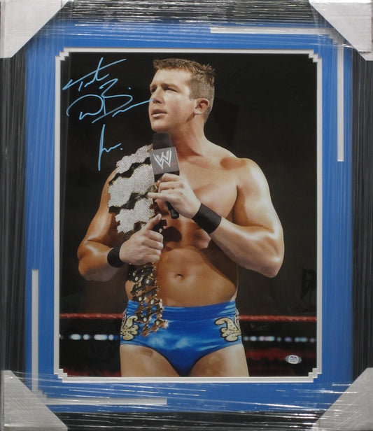 American Professional Wrestler Ted DiBiase Jr. Hand Signed Autographed 16x20 Photo Framed & Matted with PSA COA