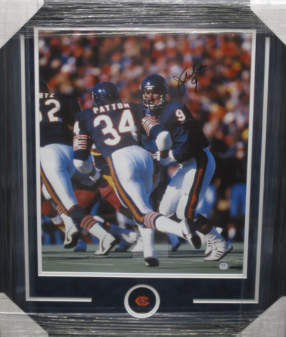 Chicago Bears Jim McMahon Hand Signed Autographed 16x20 Photo Framed & Suede Matted with PSA COA