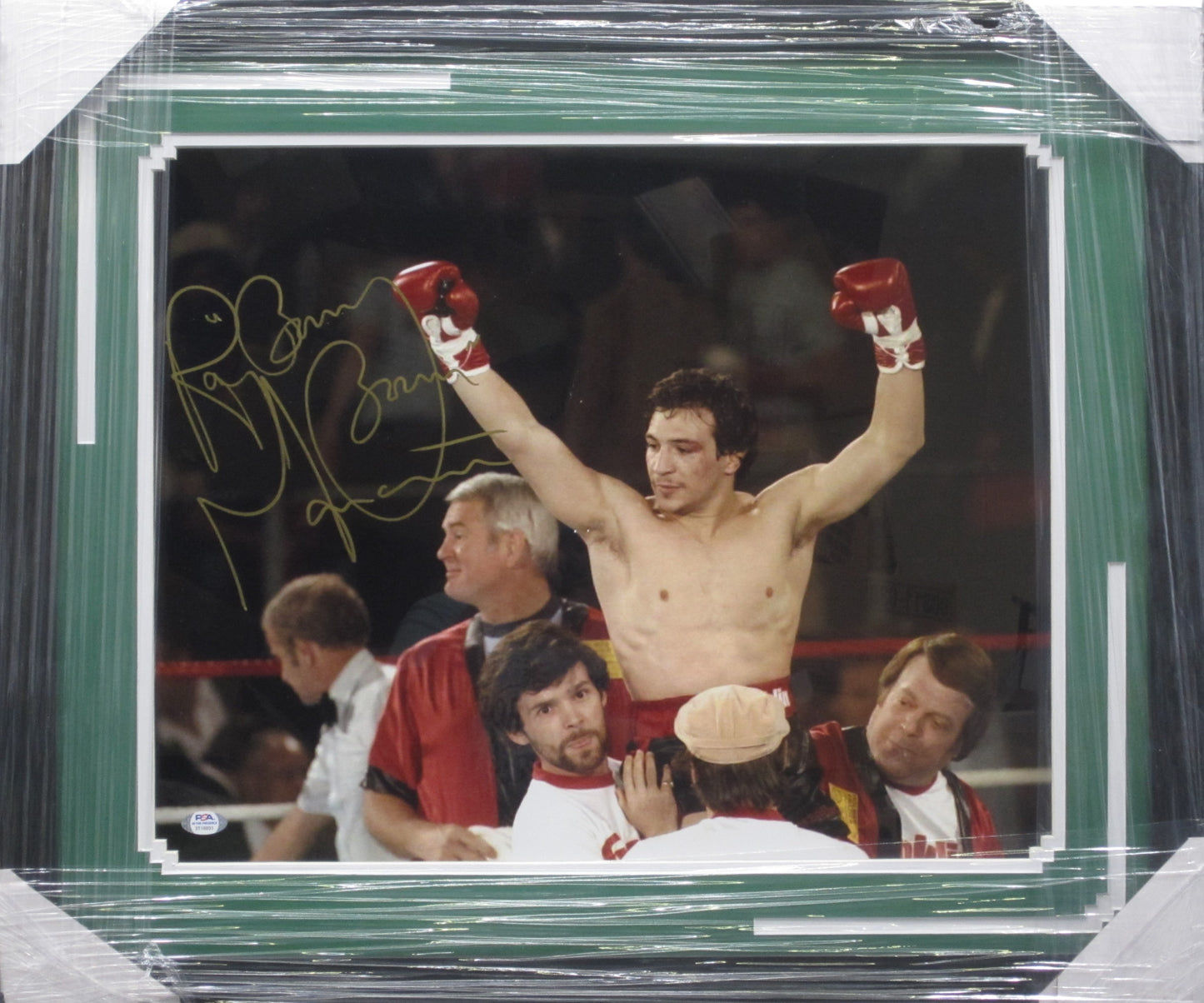 American Boxer Ray "Boom Boom" Mancini Hand Signed Autographed 16x20 Photo Framed & Matted with PSA COA