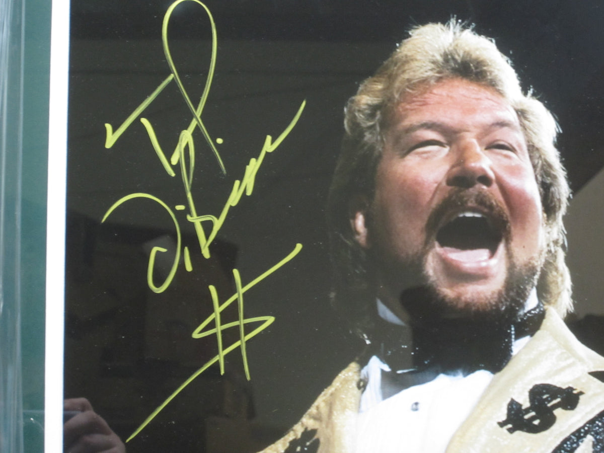 American Professional Wrestler "Million Dollar Man" Ted DiBiase Hand Signed Autographed 16x20 Photo Framed & Matted with PSA COA