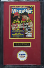 Load image into Gallery viewer, American Professional Wrestler Hulk Hogan Hand Signed Autographed 1996 Wrestler Magazine Framed &amp; Matted with COA