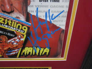 American Professional Wrestler Hulk Hogan Signed 2004 Pro Wrestling Illustrated Magazine Framed & Matted with COA