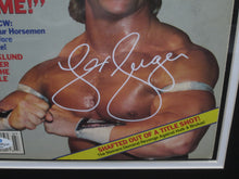 Load image into Gallery viewer, American Professional Wrestler Lex Luger Signed 1993 Wrestler Magazine Framed &amp; Matted with COA