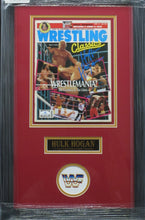 Load image into Gallery viewer, American Professional Wrestler Hulk Hogan Hand Signed Autographed 1990 Wrestling Magazine Framed &amp; Matted with COA