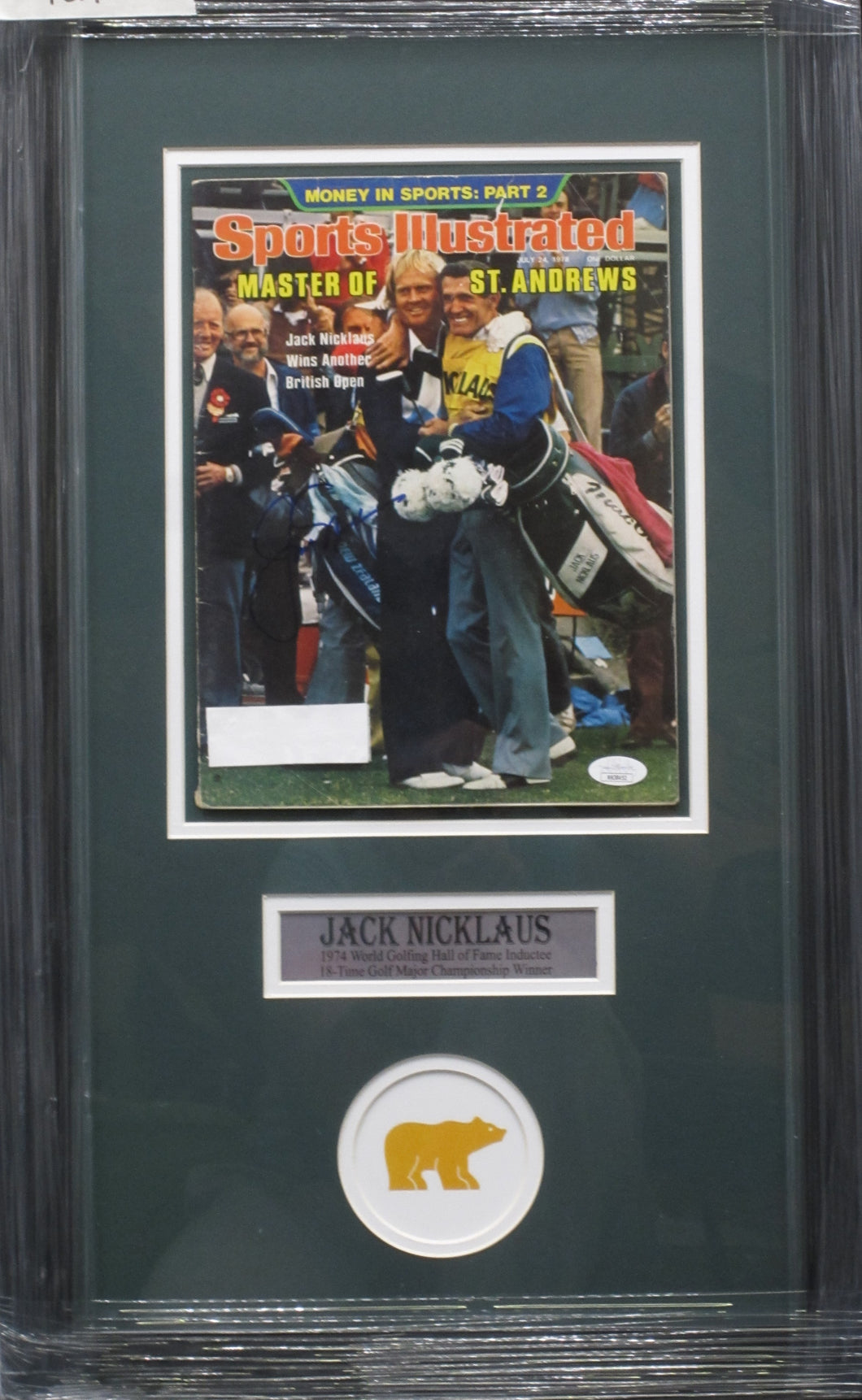 American Golfer Jack Nicklaus Signed 1978 Sports Illustrated Magazine Framed & Matted with JSA COA