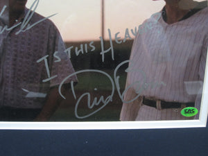 Field of Dreams "Ray Kinsella" Kevin Costner & "John Kinsella" Dwier Brown Dual Signed 8x10 Photo with IS THIS HEAVEN? Dwier Brown Inscription Framed & Matted with CAS COA