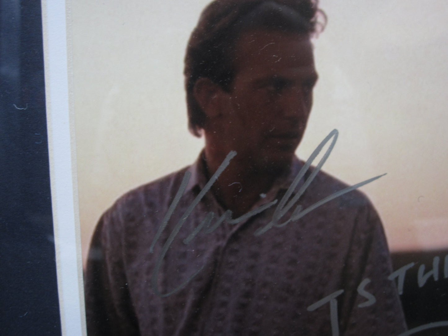 Field of Dreams "Ray Kinsella" Kevin Costner & "John Kinsella" Dwier Brown Dual Signed 8x10 Photo with IS THIS HEAVEN? Dwier Brown Inscription Framed & Matted with CAS COA