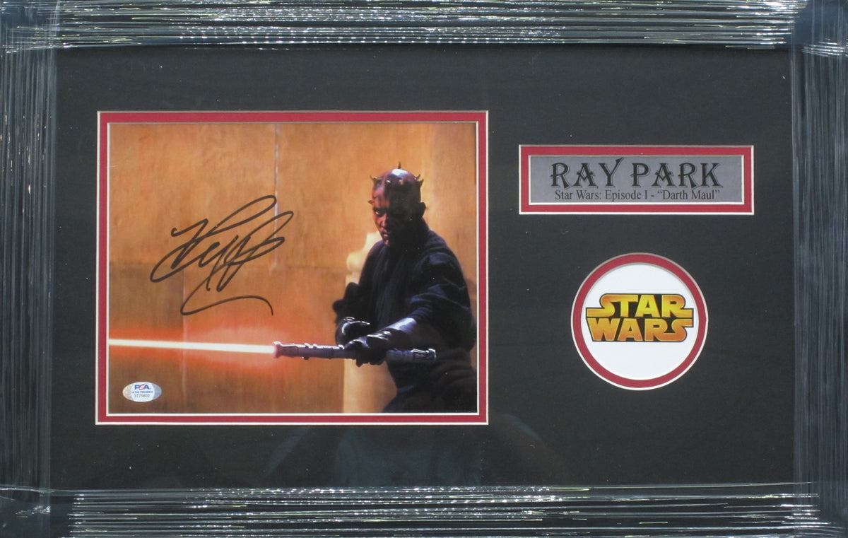 Star Wars: Episode 1 "Darth Maul" Ray Park Signed 8x10 Photo Framed & Matted with PSA COA
