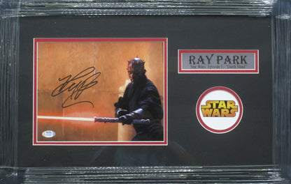 Star Wars: Episode 1 "Darth Maul" Ray Park Signed 8x10 Photo Framed & Matted with PSA COA