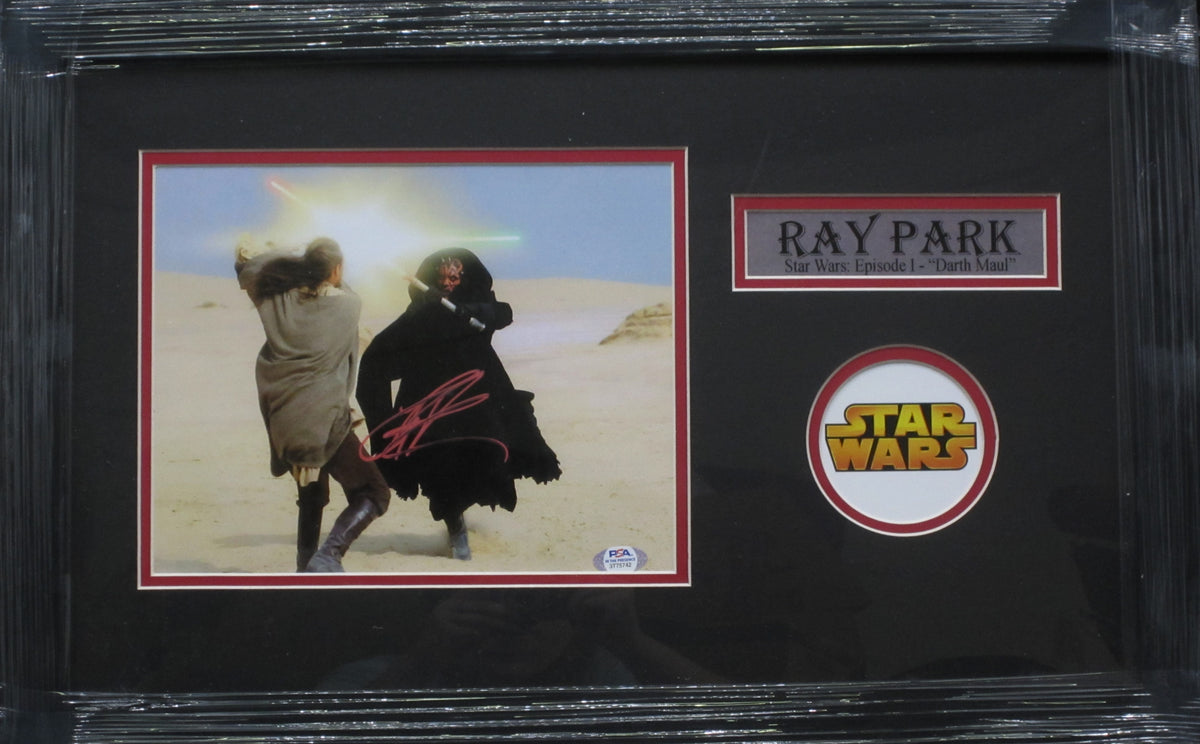 Star Wars: Episode 1 "Darth Maul" Ray Park Signed 8x10 Photo Framed & Matted with PSA COA