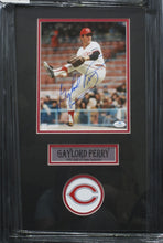 Load image into Gallery viewer, Cleveland Indians Gaylord Perry Signed 8x10 Photo Framed &amp; Matted with COA