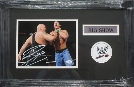 American Professional Wrestler Paul "Big Show" Wight Hand Signed Autographed 8x10 Photo Framed & Matted with COA