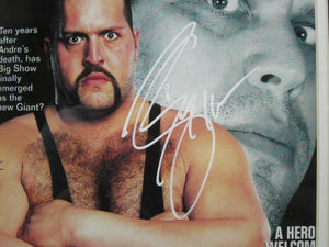 American Professional Wrestler Paul "Big Show" Wight Signed 2003 Raw Magazine Framed & Matted with PSA COA